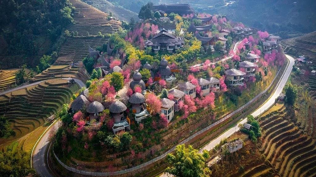 Vietnam rice terrace retreat